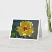 黄色のバラの肖像 カード (正面)