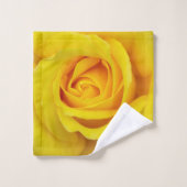 黄色のバラの花のバスルームのタオルのセット バスタオルセット (ウォッシュタオル)