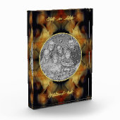 黄色のバラの花は自分の花を作成 フォトブロック (左)