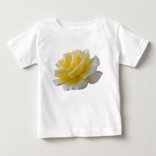 黄色のバラの花びら ベビーTシャツ (正面)