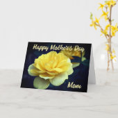 黄色のバラの花を飾った母の日カード カード (黄色い花)