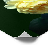 黄色のバラパーソナライズされたズ結婚ギフト ポスター (角)