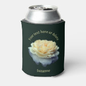 黄色のバラパーソナライズされた 缶クーラー (缶裏面)