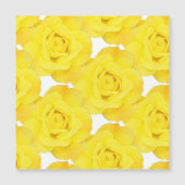 黄色のバラ白い金ゴールドフローラ花模様 (正面)