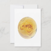 黄色のバラ結婚ブド 出欠カード (裏面)