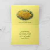 黄色のバラ2007-2 -カスタマイズ任意の大事な行事 カード (内部)