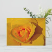 黄色のバラ オレンジ色のバラ ロマンチックなバラ 招待状 (スタンド正面)