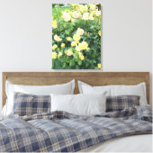黄色のバラ キャンバスプリント (インサイチュ (寝室))