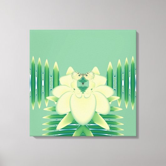 黄色のバラ キャンバスプリント (正面)