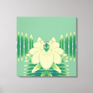 黄色のバラ キャンバスプリント