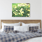 黄色のバラ キャンバスプリント (インサイチュ (寝室))