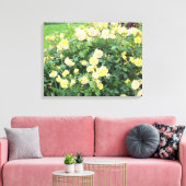 黄色のバラ キャンバスプリント (インサイチュ (リビング))