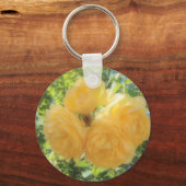 黄色のバラ キーホルダー (正面)