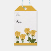 黄色のバラ ギフトタグ (正面)