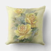 黄色のバラ クッション (正面)