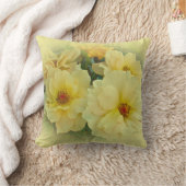 黄色のバラ クッション (ブランケット)