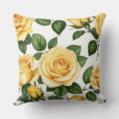 黄色のバラ クッション (裏面)