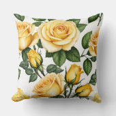 黄色のバラ クッション (正面)