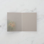 黄色のバラ サンキューカード (内部)