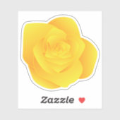 黄色のバラ シール (シート)