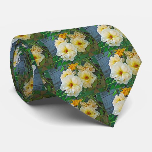 黄色のバラ ネクタイ (ロール)