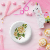 黄色のバラ ペーパーボウル (パーティー)