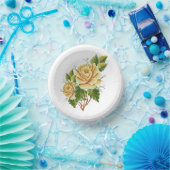 黄色のバラ ペーパーボウル (パーティー)