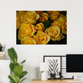 黄色のバラ ポスター (ホームオフィス)