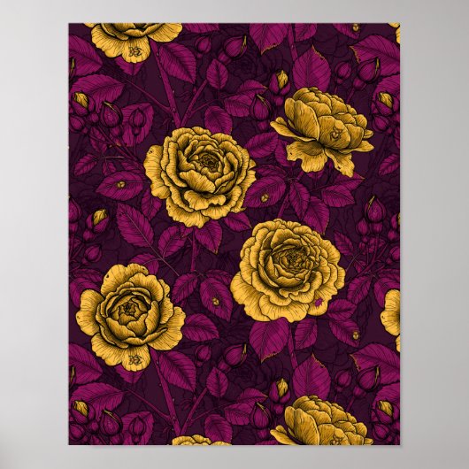 黄色のバラ ポスター (正面)