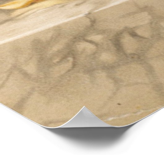 黄色のバラ ポスター (角)