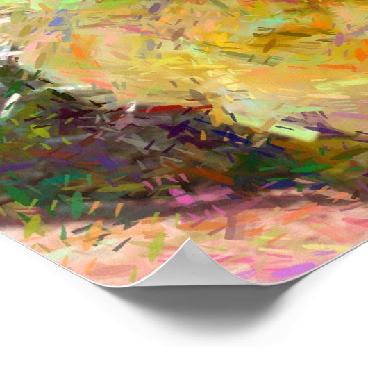 黄色のバラ ポスター (角)