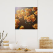 黄色のバラ ポスター (キッチン)