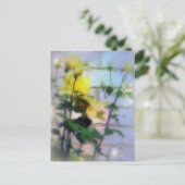 黄色のバラ ポストカード (スタンド正面)