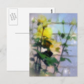 黄色のバラ ポストカード (正面/裏面)