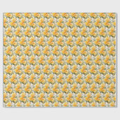 黄色のバラ ラッピングペーパー (フラット)