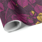 黄色のバラ ラッピングペーパー (ロールコーナー)