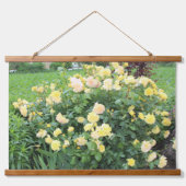 黄色のバラ 吊り下げ型タペストリー (正面)