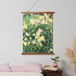 黄色のバラ 吊り下げ型タペストリー