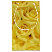 黄色のバラ、大事な行事_ スモールペーパーバッグ (裏面)