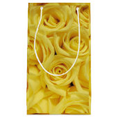 黄色のバラ、大事な行事_ スモールペーパーバッグ (正面)
