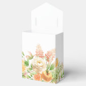 黄色のバラ 花 緑の女の子 ベビーシャワー フェイバーボックス (オープン)