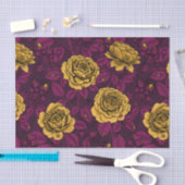 黄色のバラ 薄葉紙 (クラフト)