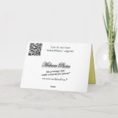 黄色のバラ 2007-2 - どんな行事でもカスタマイズ可能 カード (裏面)