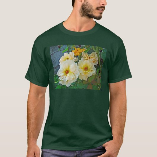 黄色のバラ Tシャツ (正面)
