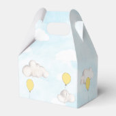 黄色のバルーン雲誕生日《キリスト教》洗礼式や命名式パーティー フェイバーボックス (裏面サイド)