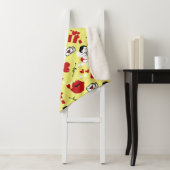 黄色のバレンタインの日のパターン シェルパブランケット (インサイチュ)