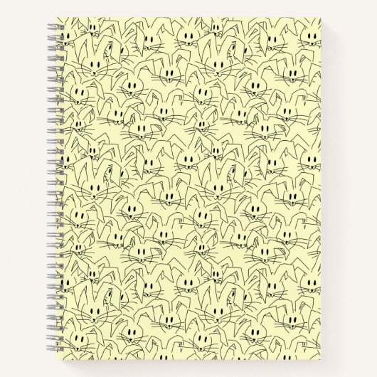 黄色のバンニのバンチ – シームレスなパターン。 ノートブック (正面)