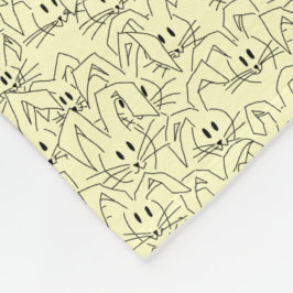 黄色のバンニのバンチ – シームレスなパターン。 フリースブランケット