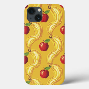 黄色のパターンを持つリンゴデザインiphone 13ケース iPhone 13ケース