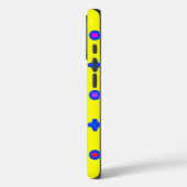 黄色のパターンデザイン Case-Mate iPhoneケース (裏面 / 左)